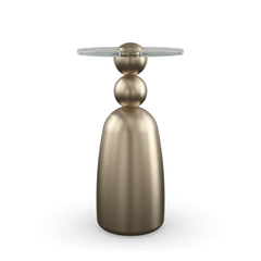 Caracole Dissonance Side Table – front view – Lusso Furniture Miami