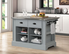 ACME Urrur Kitchen Island – front view – Lusso Furniture Miami