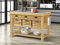 ACME Grovaam Kitchen Island – front view – Lusso Furniture Miami