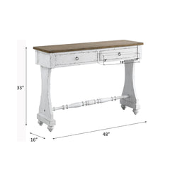 ACME Carminda Console Table – back view – Lusso Furniture Miami