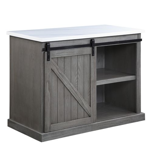 ACME Gauri Kitchen Island – angle view – Lusso Furniture Miami