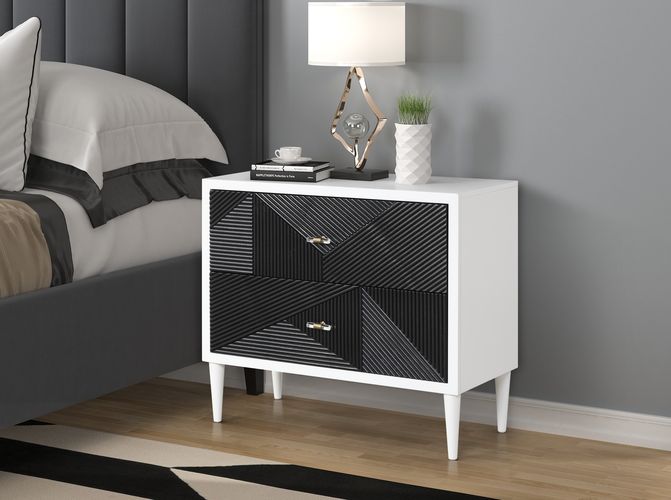 ACME Dubni Accent Table – front view – Lusso Furniture Miami
