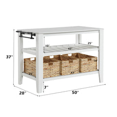ACME Sezye Kitchen Island – detail – Lusso Furniture Miami