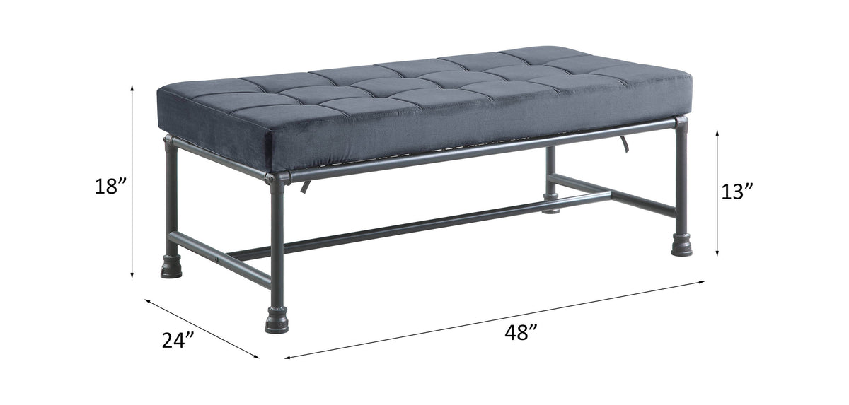 ACME Brantley Bench – side view – Lusso Furniture Miami