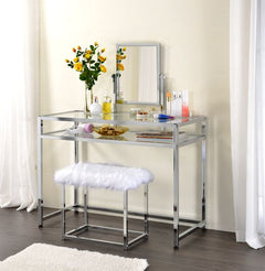 ACME Coleen Vanity Set – front view – Lusso Furniture Miami