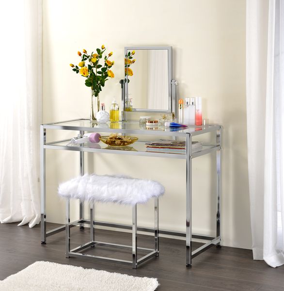 ACME Coleen Vanity Set – front view – Lusso Furniture Miami
