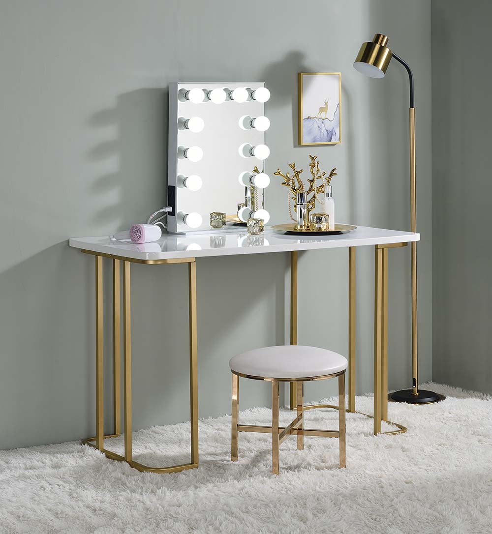 ACME Asa Accent Mirror – back view – Lusso Furniture Miami