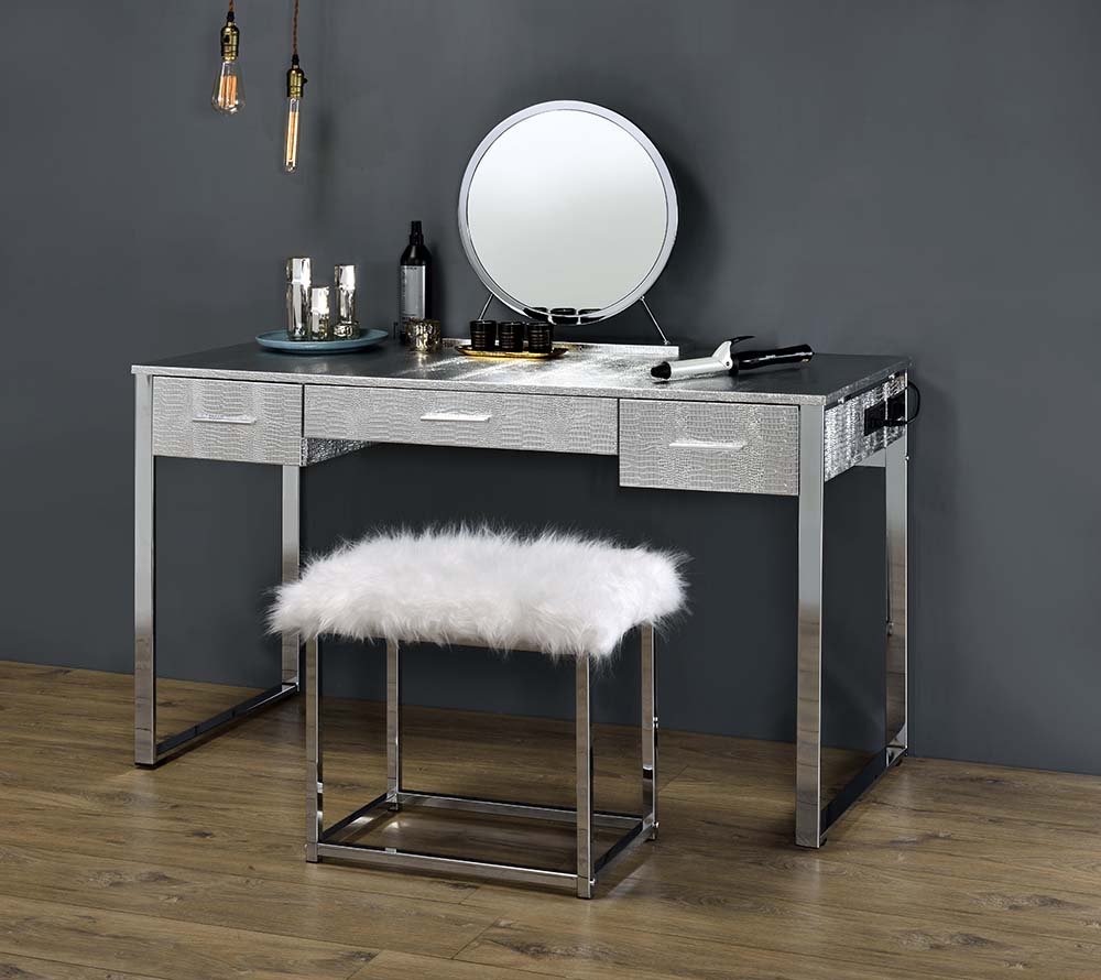 ACME Myles Vanity Set – alternate view – Lusso Furniture Miami