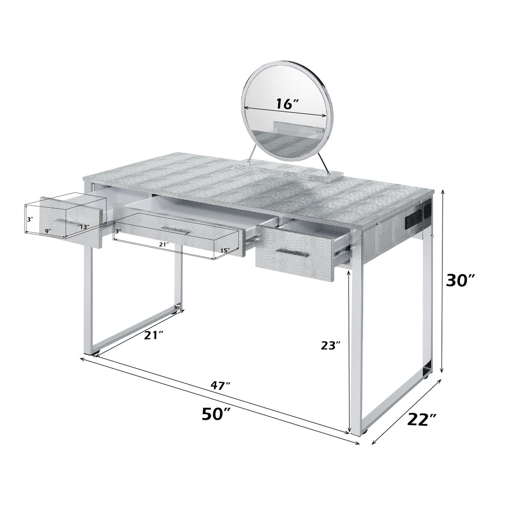 ACME Myles Vanity Set – view 15 – Lusso Furniture Miami