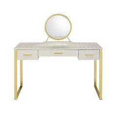 ACME Myles Vanity Set – side view – Lusso Furniture Miami