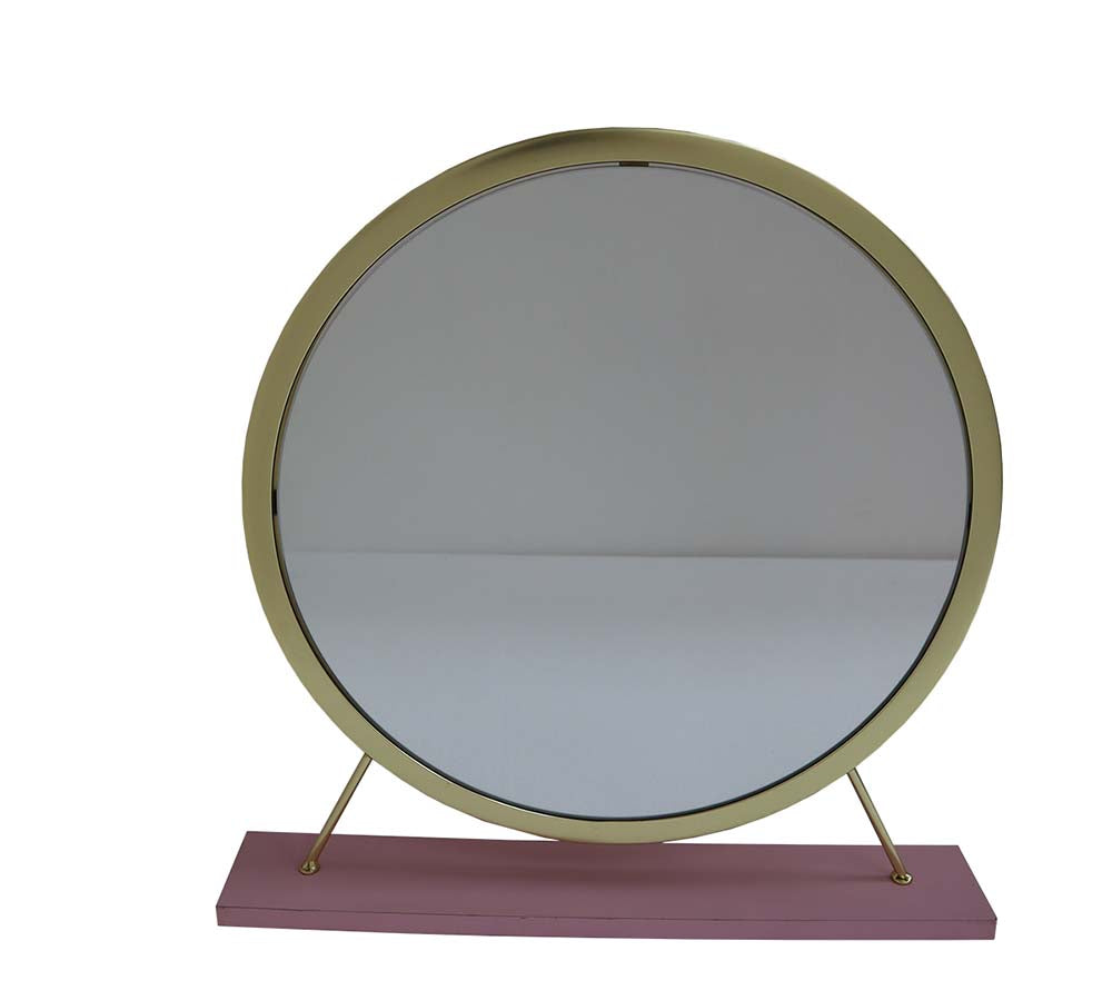 ACME Adao Vanity Mirror and Stool – view 12 – Lusso Furniture Miami