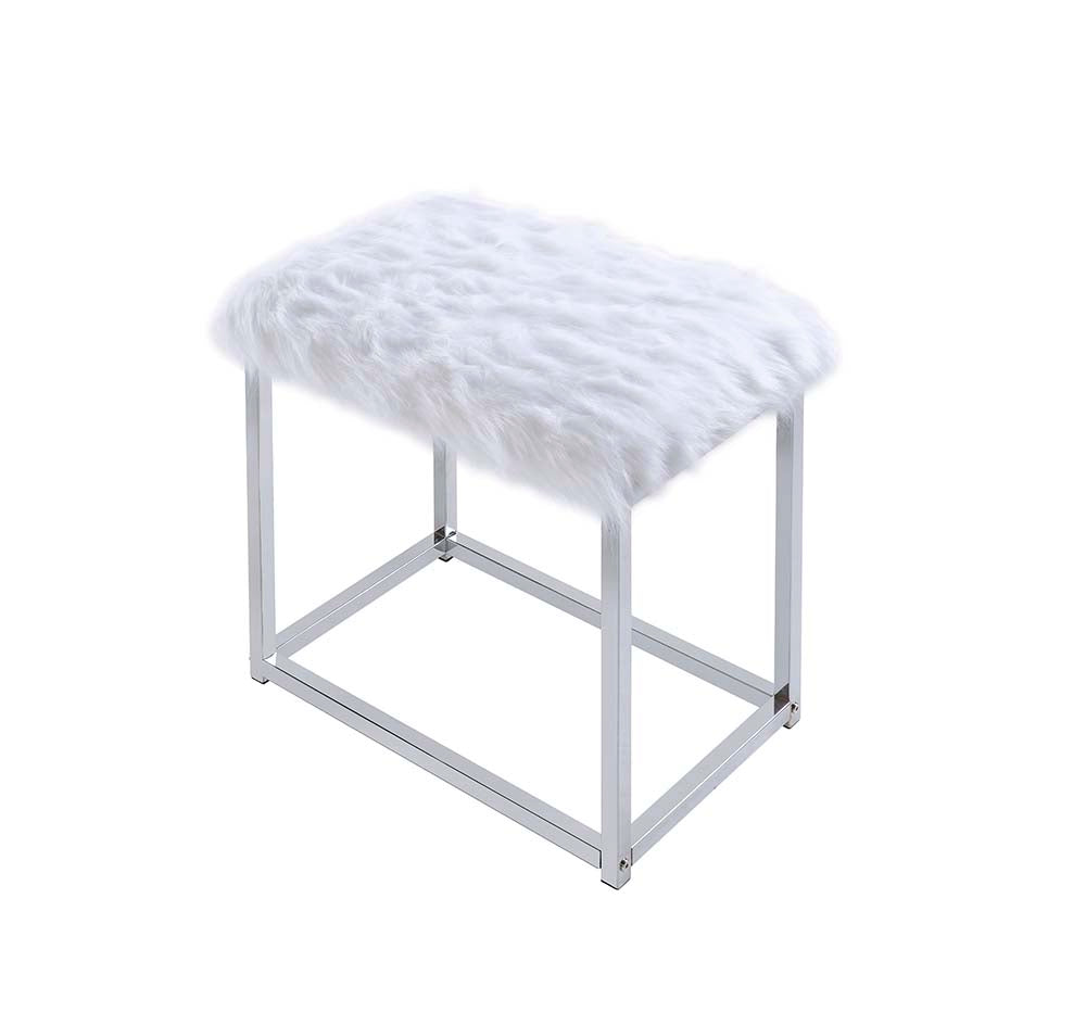 ACME Adao Vanity Mirror and Stool – view 26 – Lusso Furniture Miami
