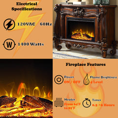 ACME Versailles Fireplace – view 23 – Lusso Furniture Miami