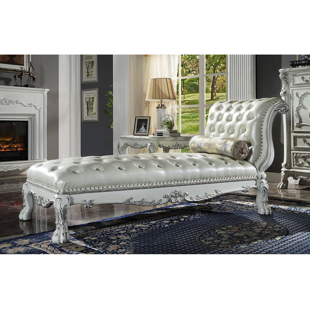ACME Dresden Chaise – side view – Lusso Furniture Miami