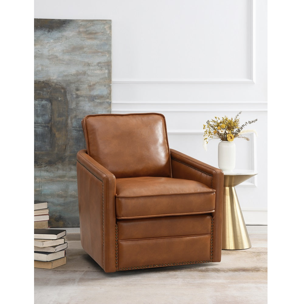 ACME Rocha Swivel Chair – front view – Lusso Furniture Miami