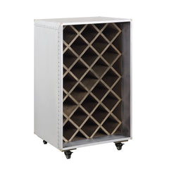 ACME Raini Wine Cabinet – angle view – Lusso Furniture Miami