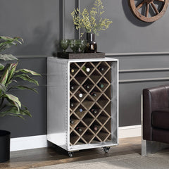 ACME Raini Wine Cabinet – front view – Lusso Furniture Miami