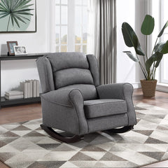 ACME Fabien Rocking Chair – angle view – Lusso Furniture Miami