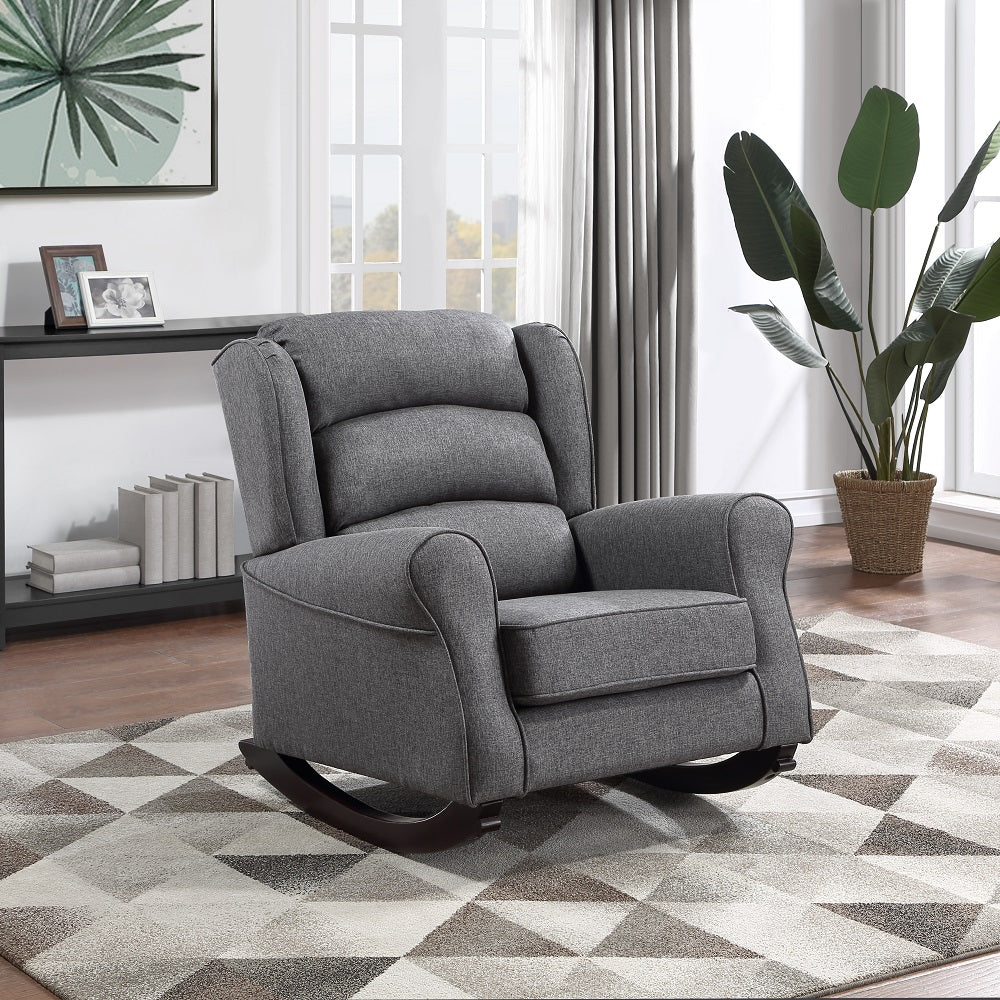 ACME Fabien Rocking Chair – front view – Lusso Furniture Miami
