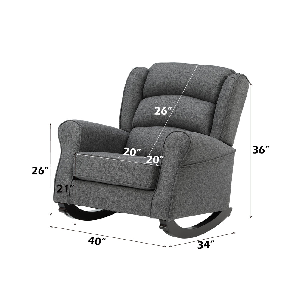 ACME Fabien Rocking Chair – view 11 – Lusso Furniture Miami