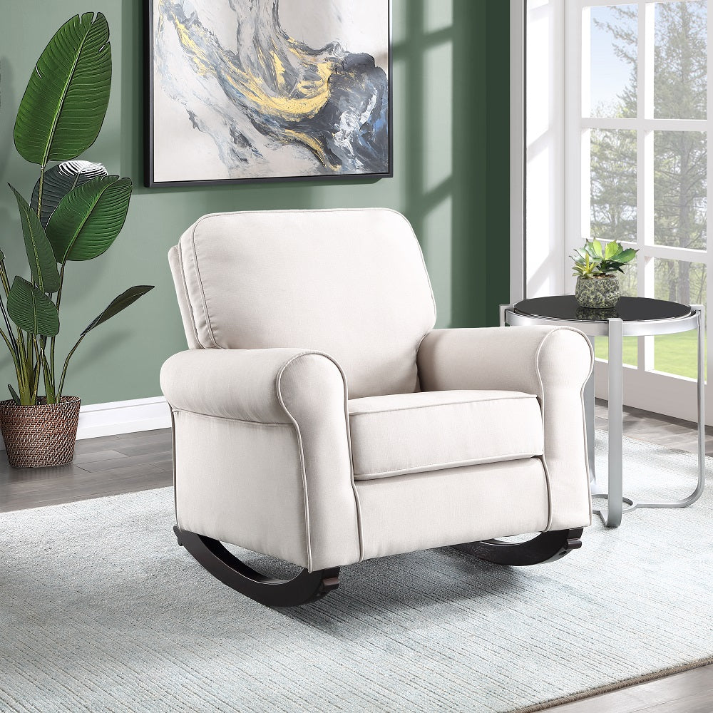 ACME Elvin Rocking Chair – front view – Lusso Furniture Miami