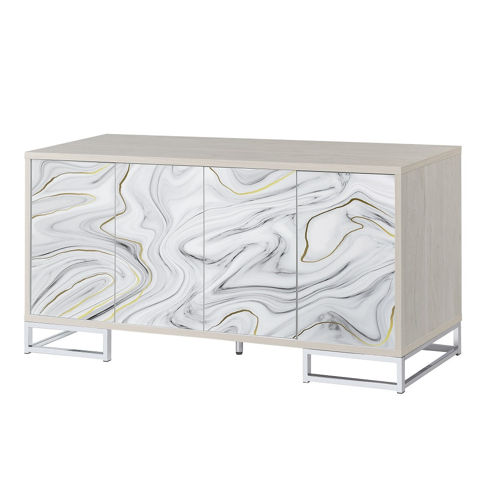 ACME Panos Console Cabinet – angle view – Lusso Furniture Miami