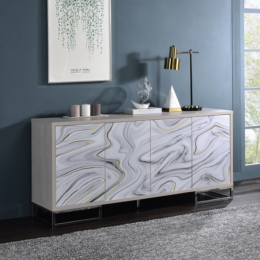 ACME Panos Console Cabinet – front view – Lusso Furniture Miami