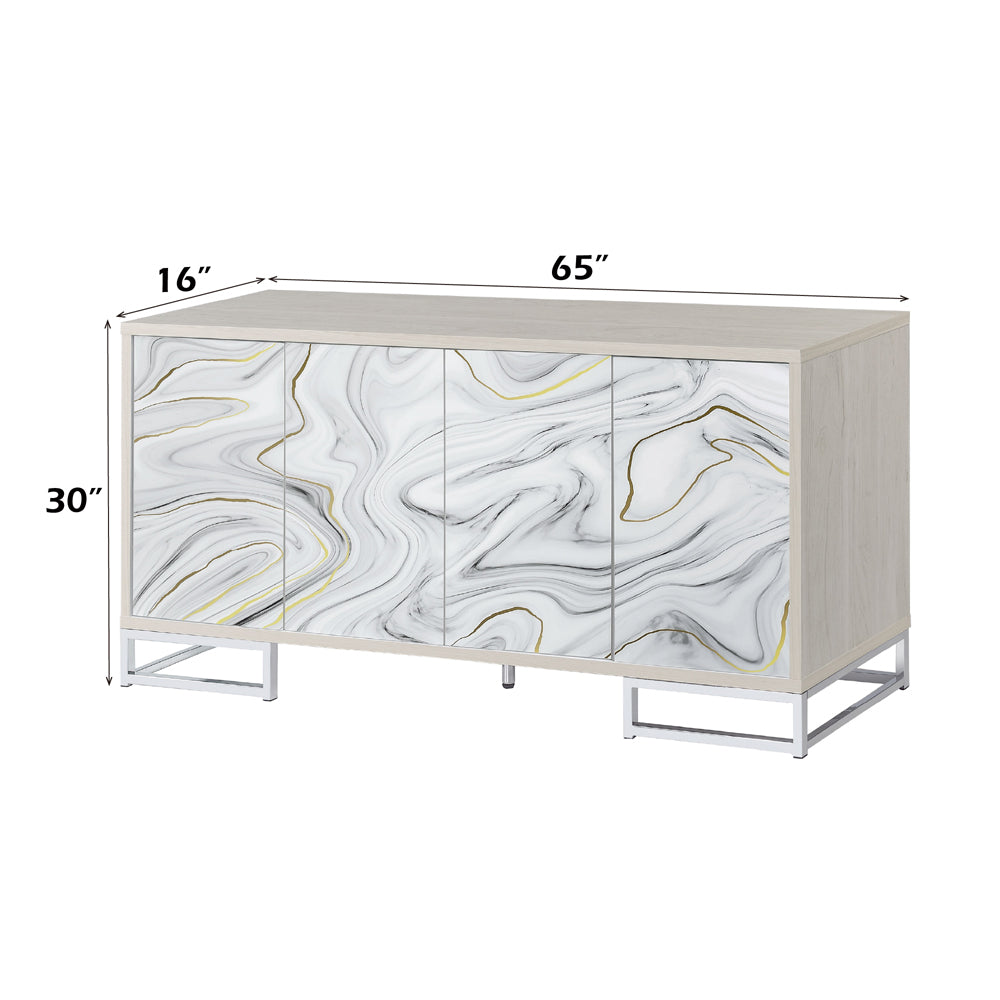 ACME Panos Console Cabinet – room setting – Lusso Furniture Miami