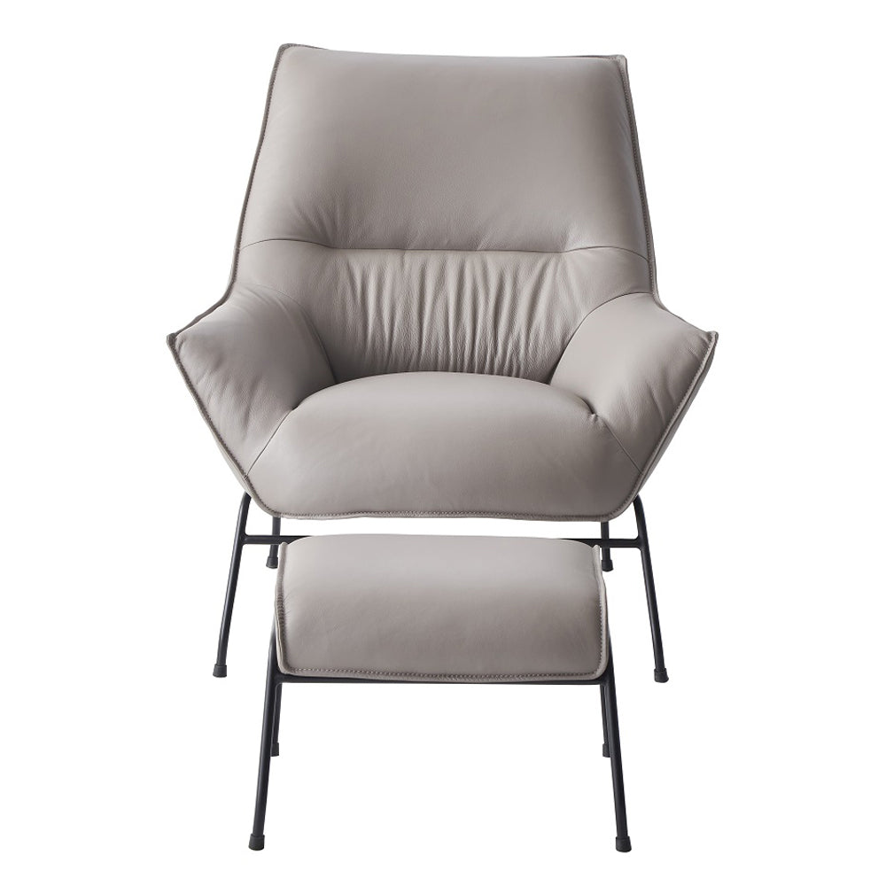 ACME Jabel Accent Chair & Ottoman – side view – Lusso Furniture Miami