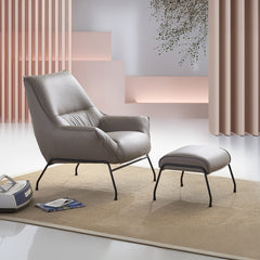ACME Jabel Accent Chair & Ottoman – back view – Lusso Furniture Miami