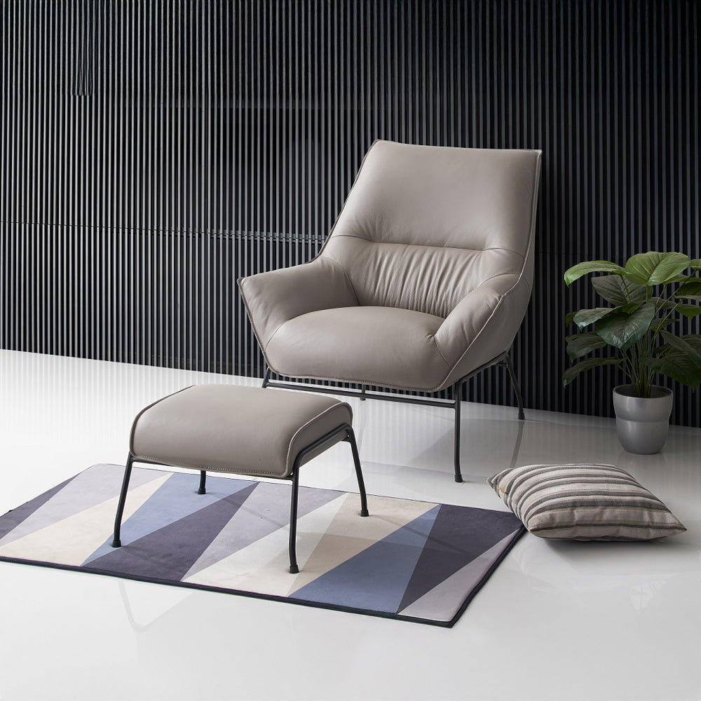 ACME Jabel Accent Chair & Ottoman – top view – Lusso Furniture Miami