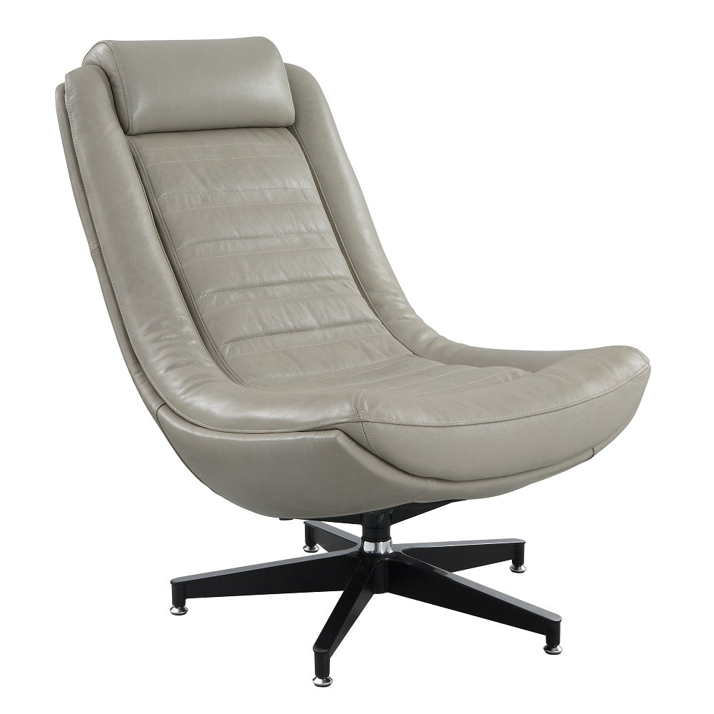ACME Piran Swivel Accent Chair – angle view – Lusso Furniture Miami