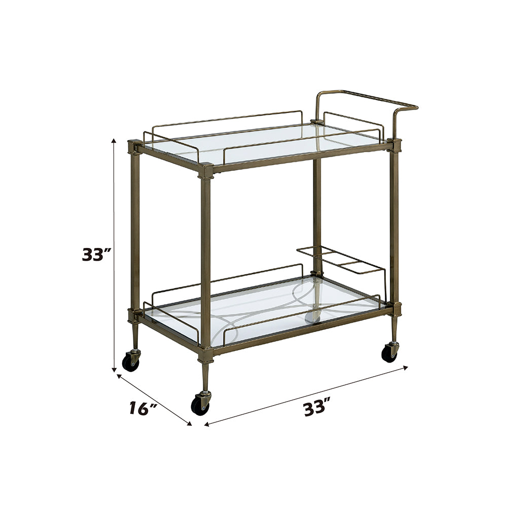 ACME Aditya Serving Cart – detail – Lusso Furniture Miami