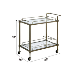 ACME Aditya Serving Cart – detail – Lusso Furniture Miami