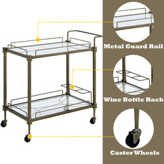 ACME Aditya Serving Cart – room setting – Lusso Furniture Miami