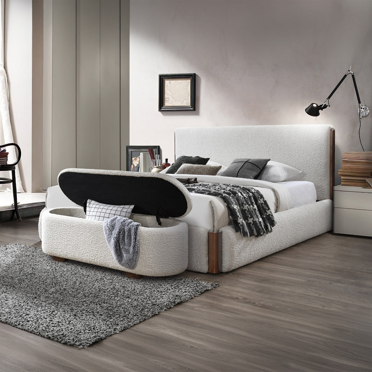 ACME Sandro Storage Bench – close-up – Lusso Furniture Miami