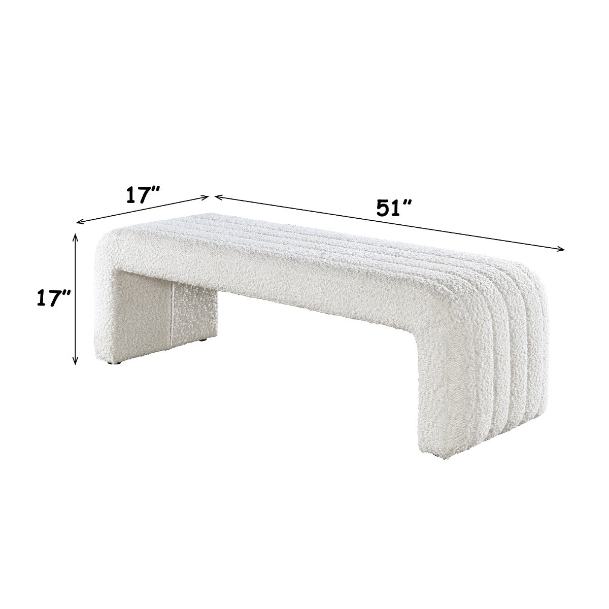 ACME Sandro Bench – back view – Lusso Furniture Miami
