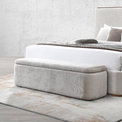 ACME Orane Storage Bench – front view – Lusso Furniture Miami