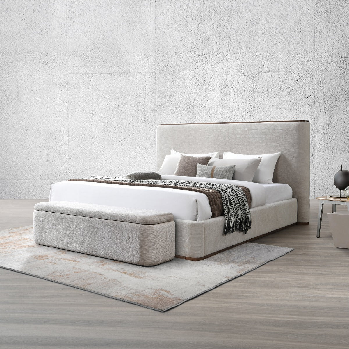 ACME Orane Storage Bench – close-up – Lusso Furniture Miami