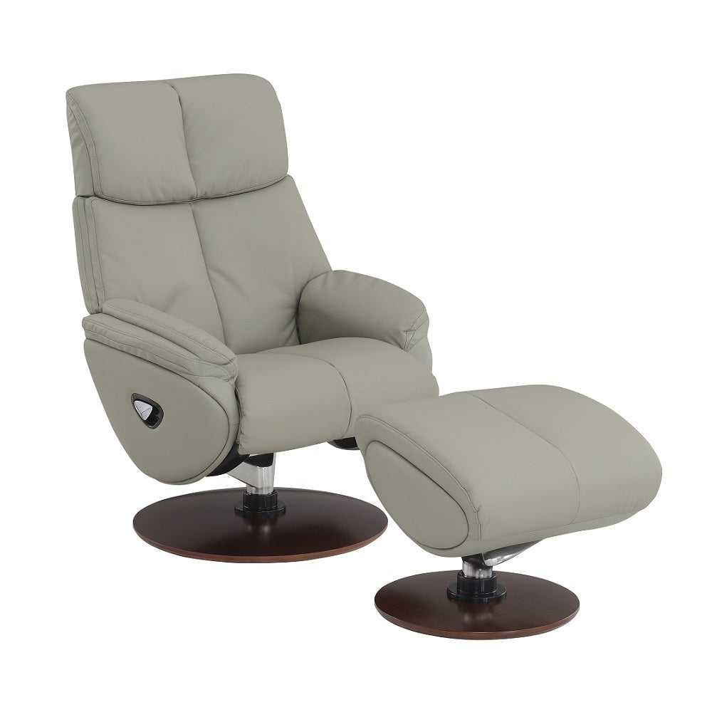 ACME Kandoro Swivel Chair with Ottoman – front view – Lusso Furniture Miami