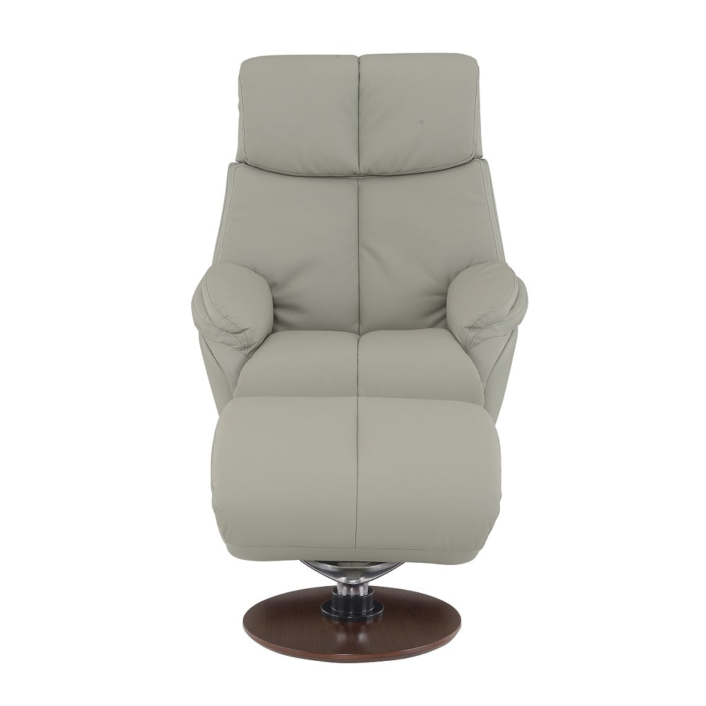 ACME Kandoro Swivel Chair with Ottoman – angle view – Lusso Furniture Miami