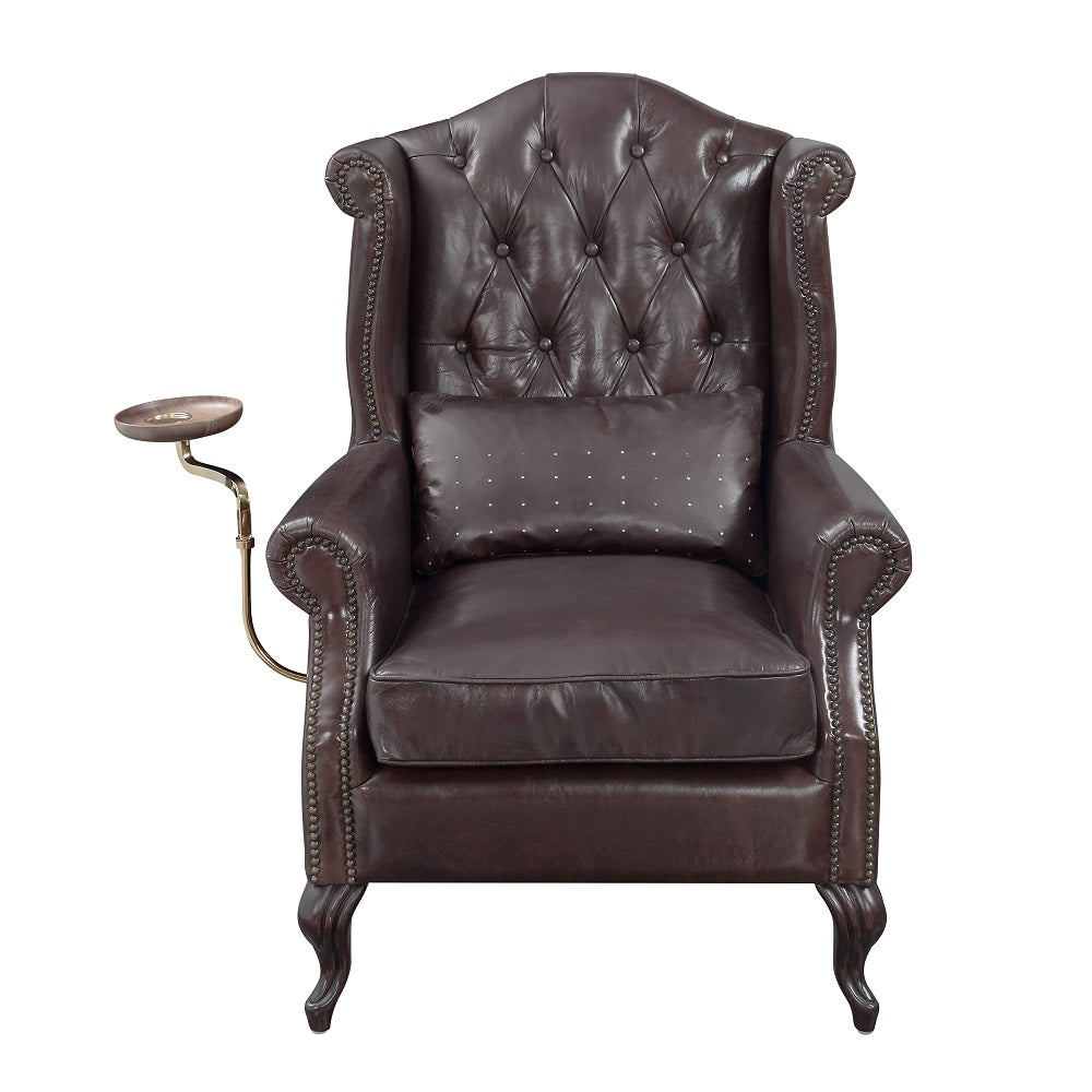 ACME Pino Accent Chair – side view – Lusso Furniture Miami