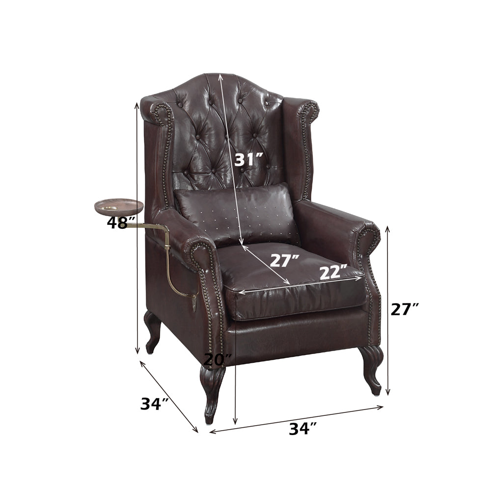 ACME Pino Accent Chair – top view – Lusso Furniture Miami