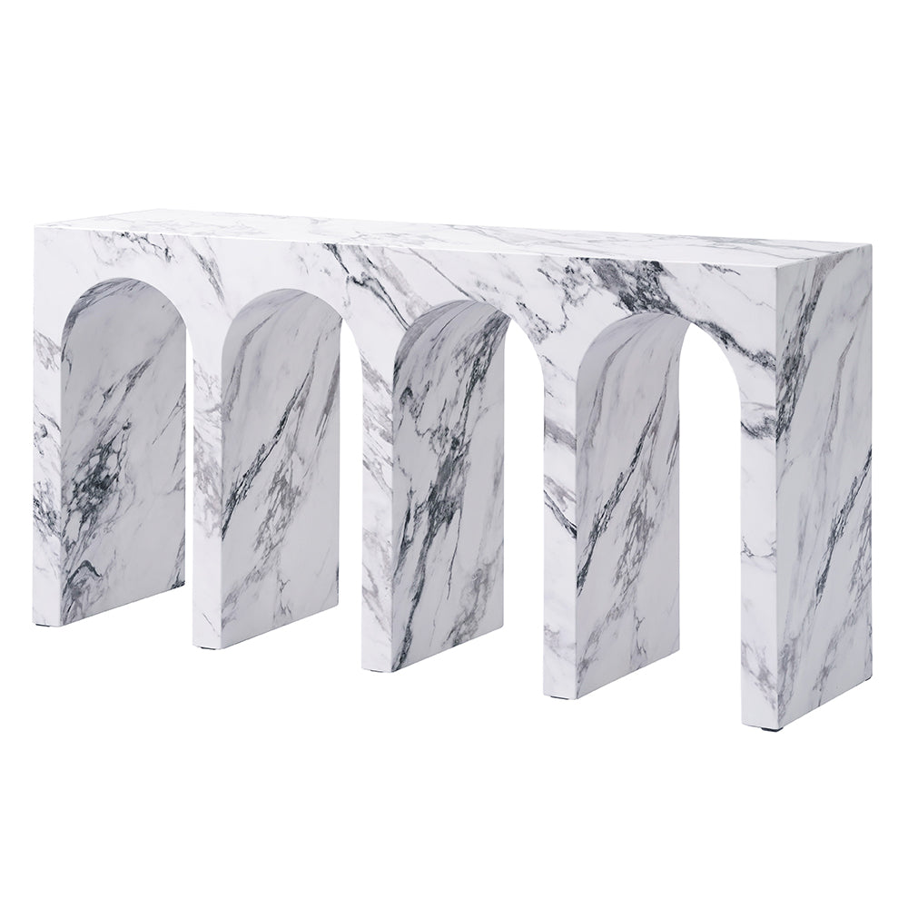 ACME Fritzy Console Table – angle view – Lusso Furniture Miami