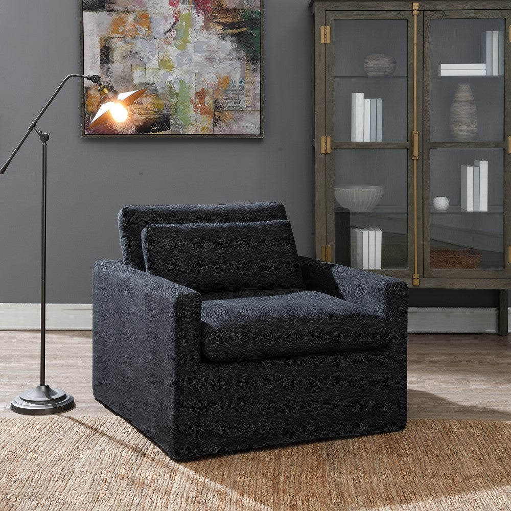 ACME Frederick Swivel Chair – front view – Lusso Furniture Miami