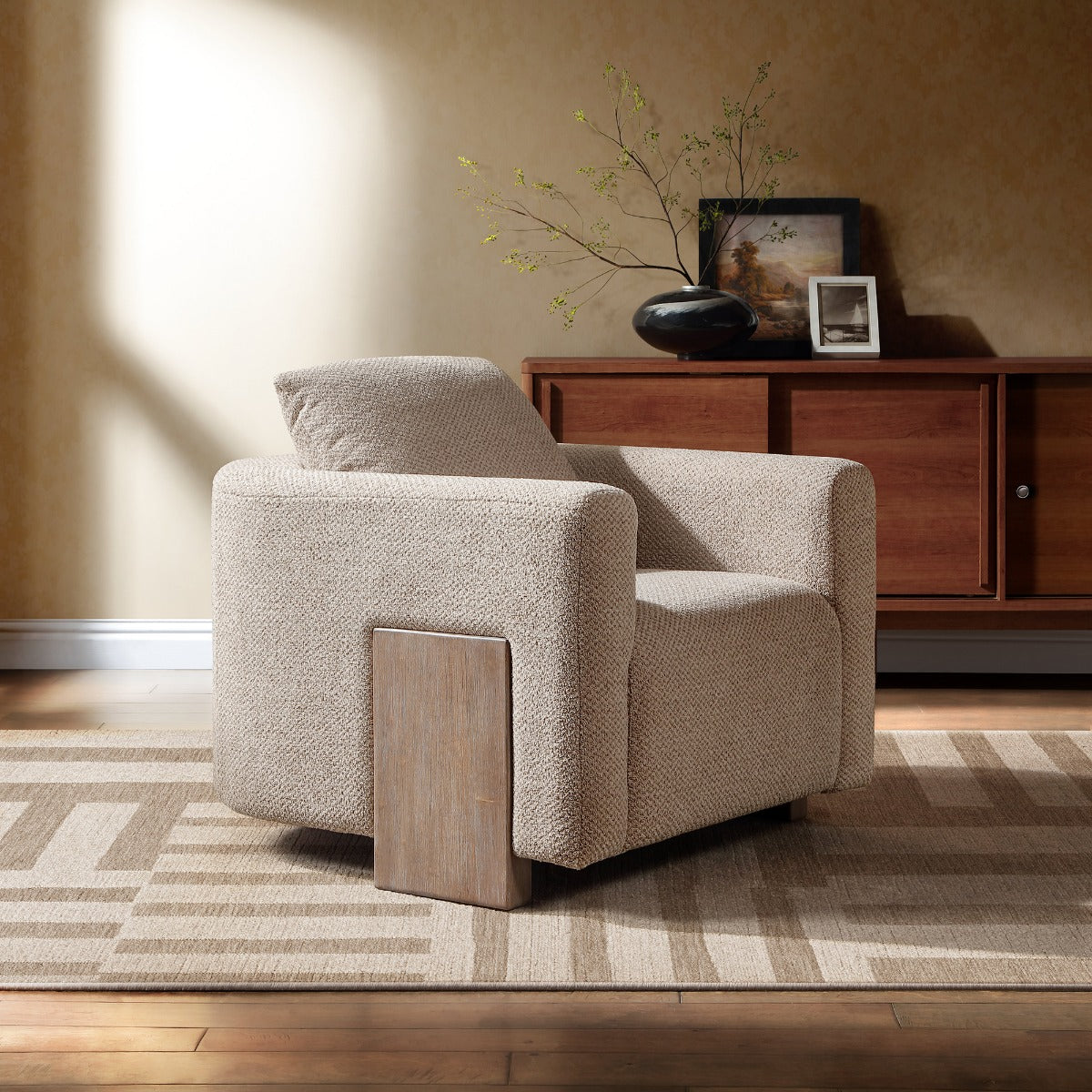ACME Tryne Accent Chair – front view – Lusso Furniture Miami