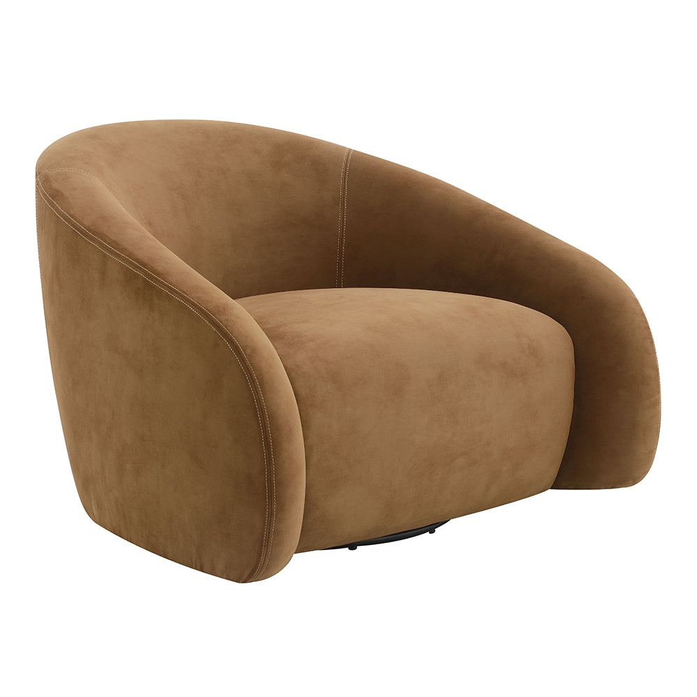 ACME Zoey Swivel Accent Chair – angle view – Lusso Furniture Miami