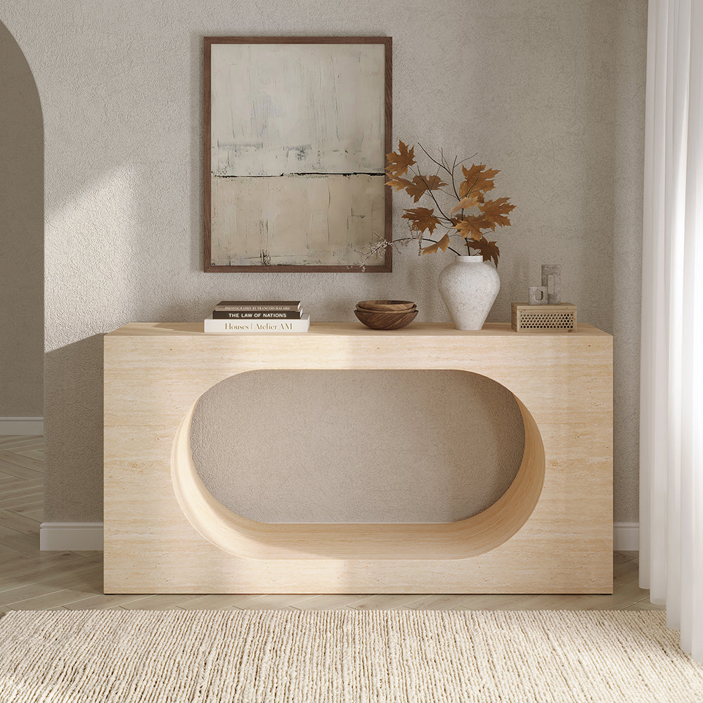 ACME Inca Console Table – front view – Lusso Furniture Miami
