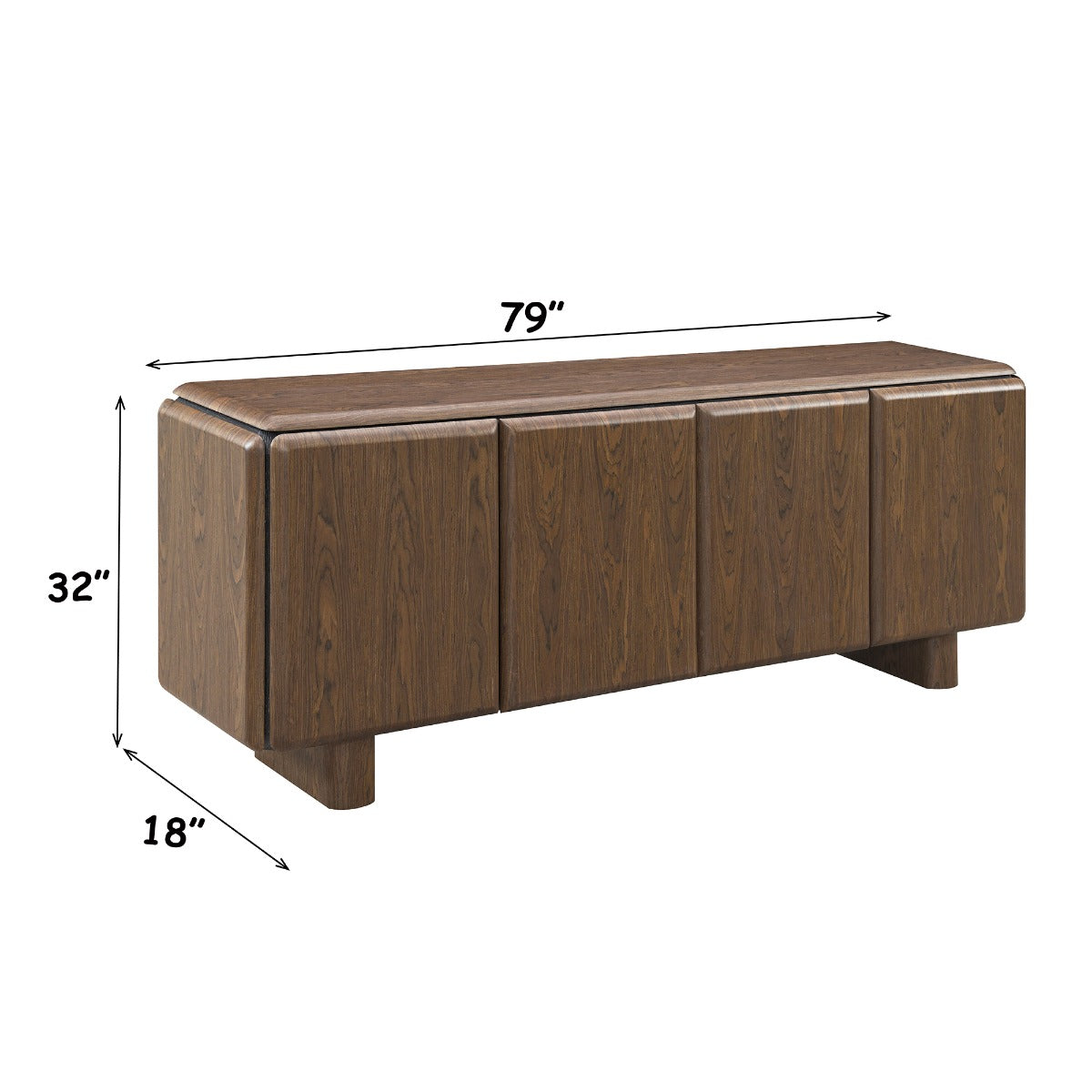 ACME Lanza Console Table – back view – Lusso Furniture Miami