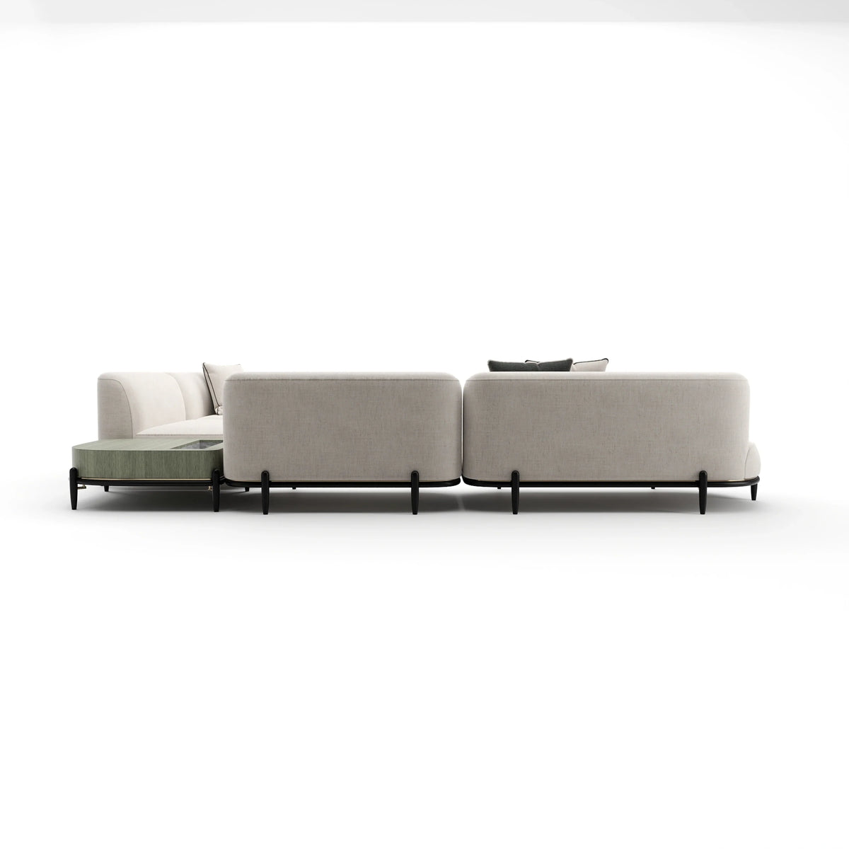 Caracole Madera Sectional – view 15 – Lusso Furniture Miami